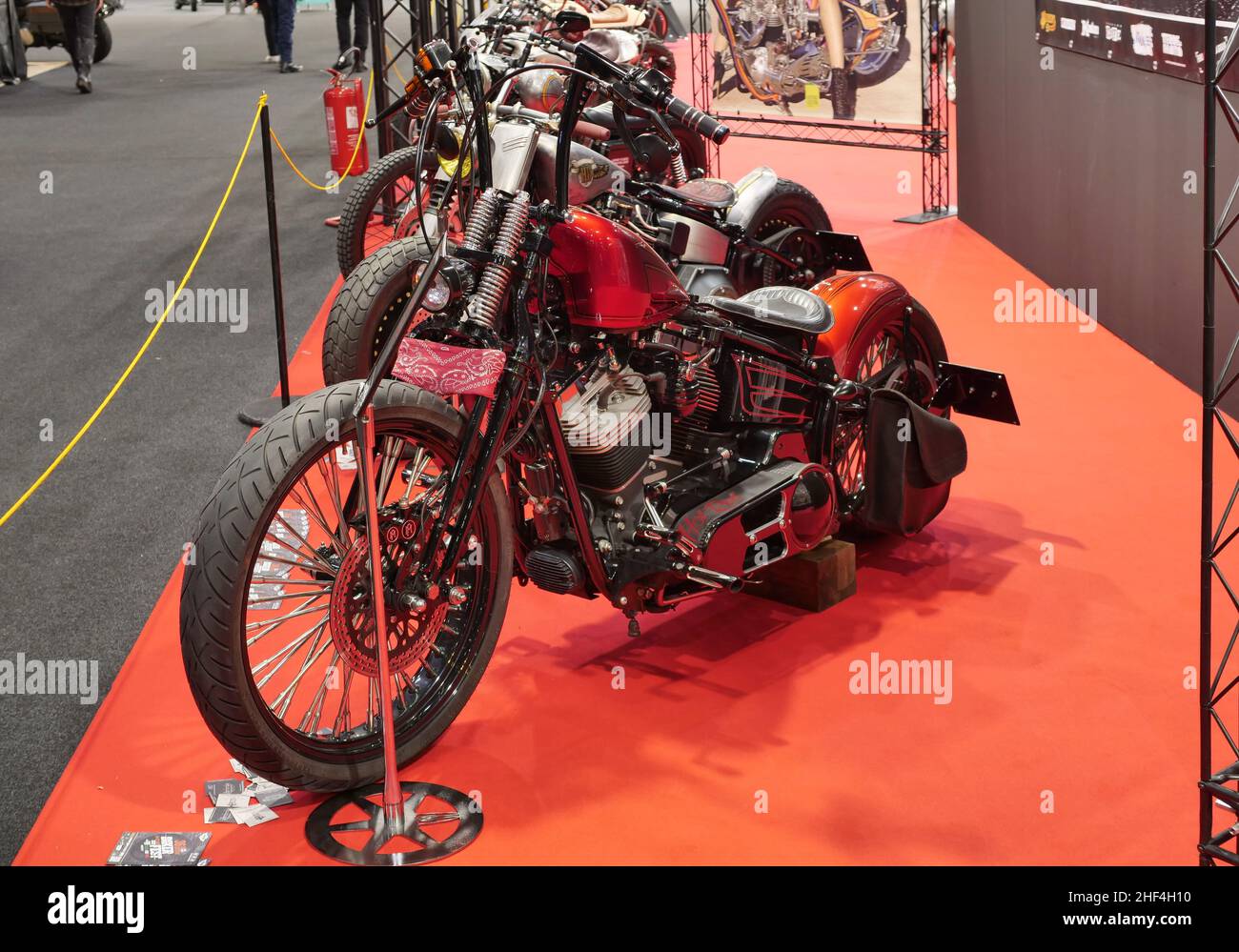 Motos, voitures et accessoires exposés à l'exposition de moto de Vérone,  Vénétie, Italie.Janvier 2022 Photo Stock - Alamy