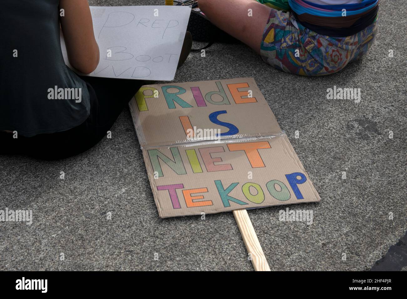 Drapeaux au Gaypride à Amsterdam, pays-Bas 3-8-2019 Banque D'Images