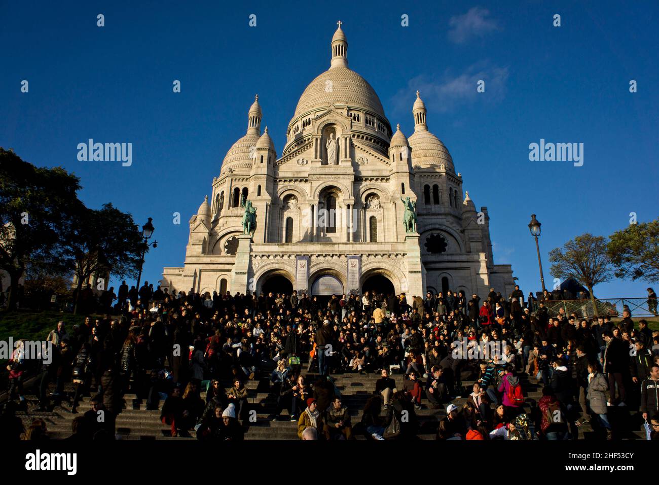 FRANCE.PARIS.18TH QUARTIER.BASILIQUE DU SACRÉ-CŒUR Banque D'Images