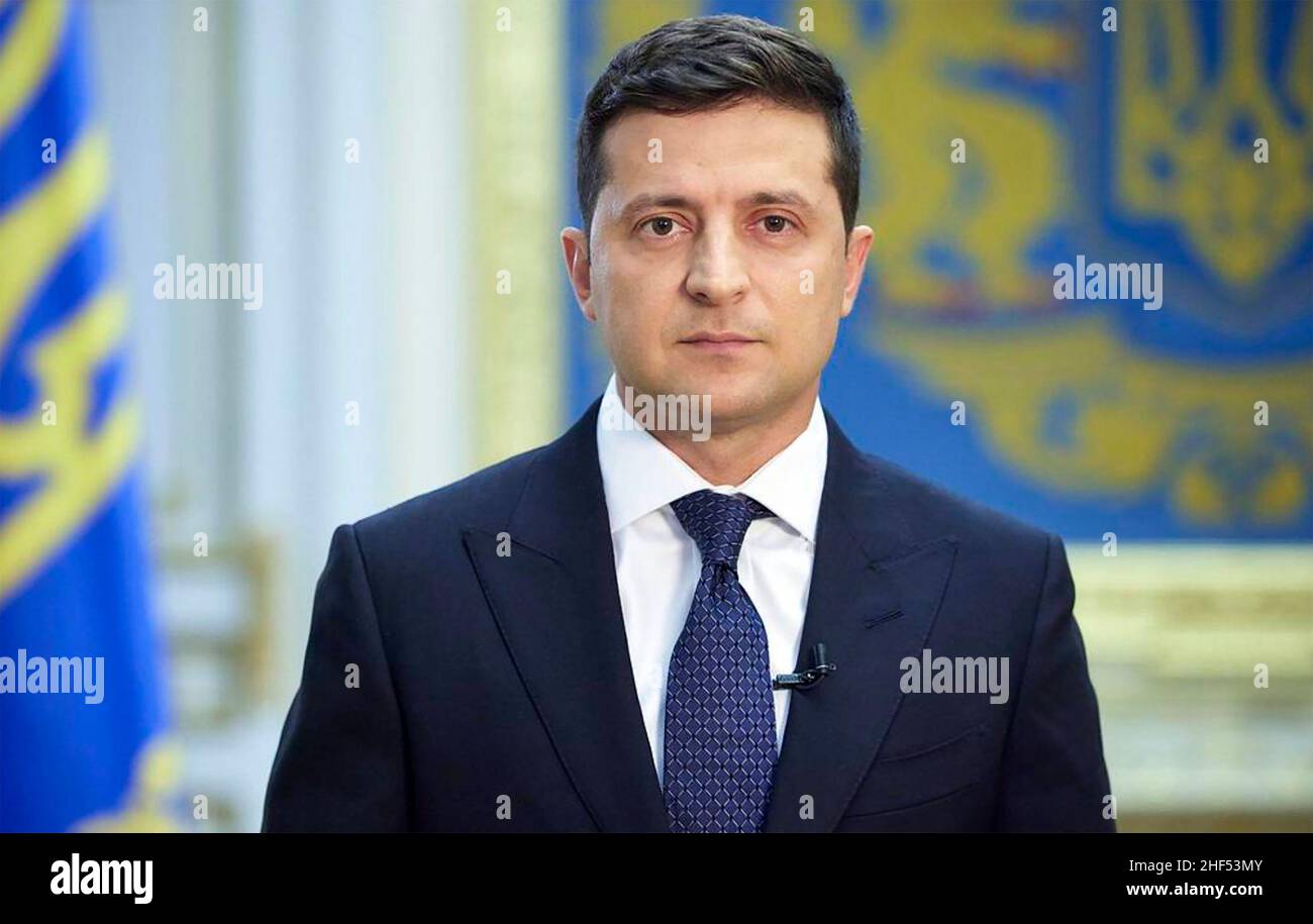 VOLODYMYR ZELENSKY politicien ukrainien et 6th Premier ministre Premier ministre en 2021 Banque D'Images