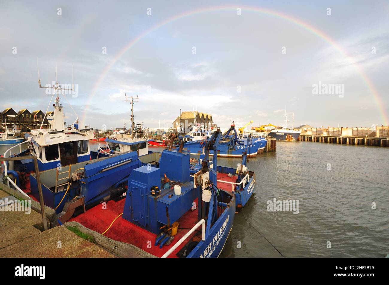 Port de Whitstable, Kent, Angleterre, Royaume-Uni Banque D'Images