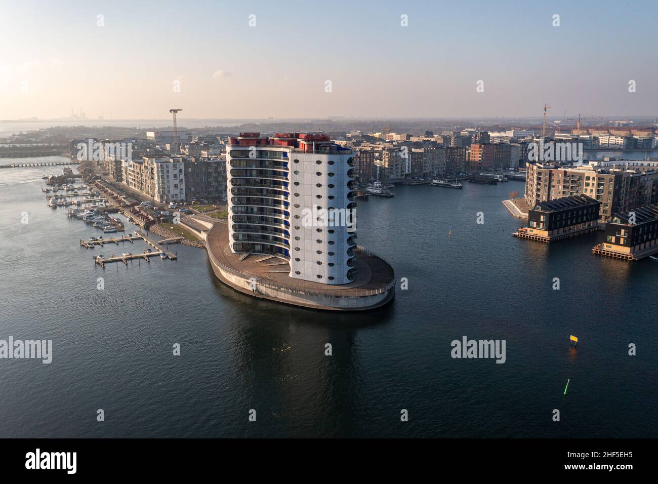 Metropolis Residential Building à Copenhague, Danemark Banque D'Images