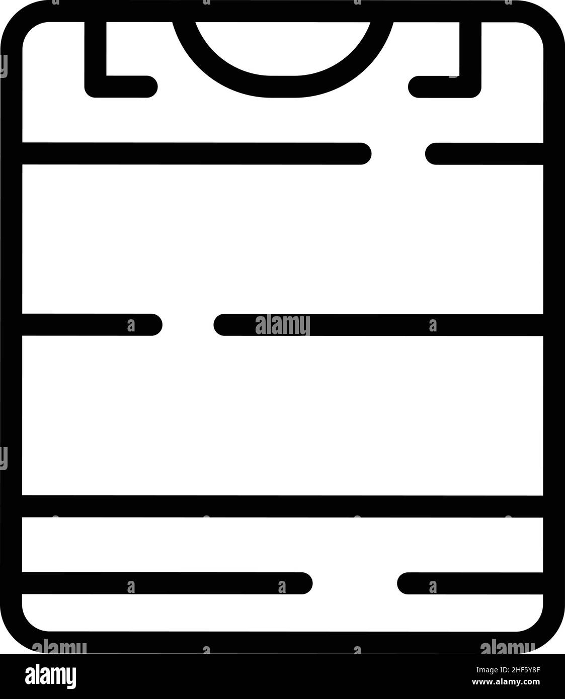 Vecteur de contour de l'icône de la poubelle en plastique.Corbeille.CAN éco Illustration de Vecteur