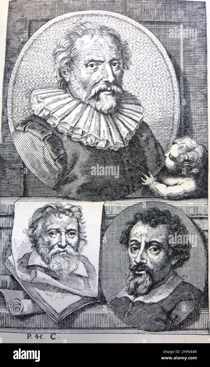 Schouburg I plate C-Abraham Bloemaert - Adam Elsheimer - Adam van Oort. Banque D'Images