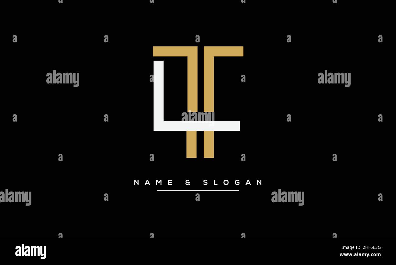 TL, LT lettres abstraites logo Monogramme Illustration de Vecteur