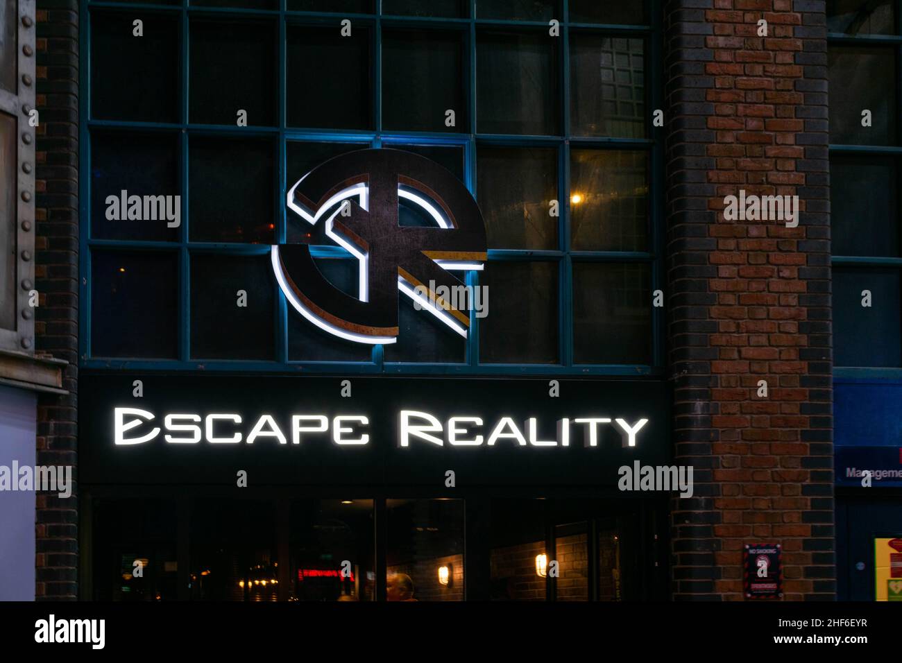 Manchester, Royaume-Uni - 22nd septembre 2019 : échapper à la réalité, un jeu de pièce Escape dans les Printworks. Les salles d'échappement sont de plus en plus populaires, super pour l'équipe Banque D'Images