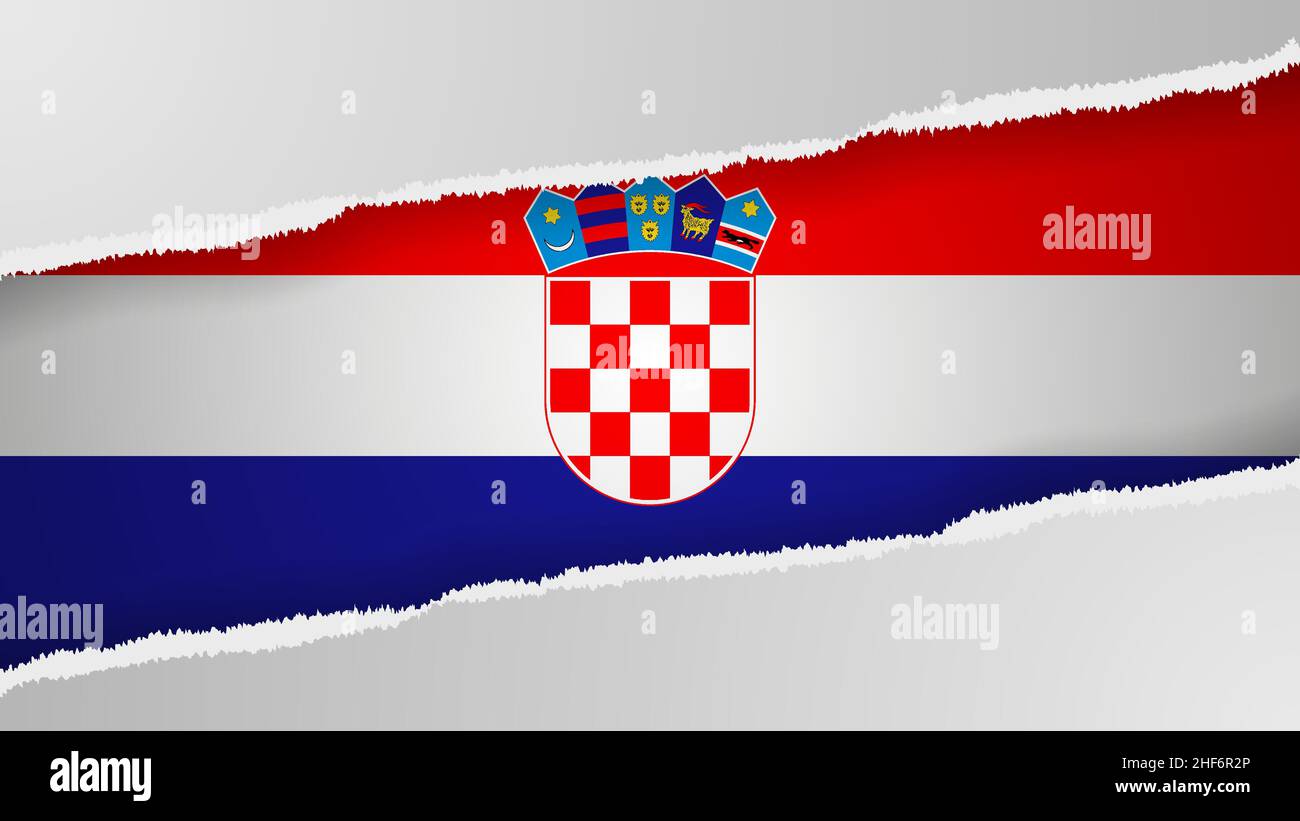 EPS10 fond patriotique vectoriel avec couleurs de drapeau de Croatie.Un élément d'impact pour l'utilisation que vous voulez en faire. Illustration de Vecteur