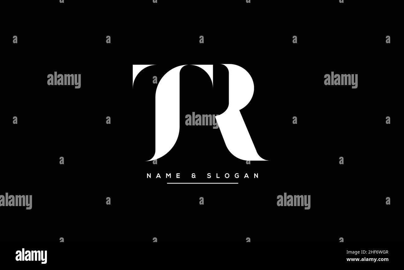 Tr, RT Abstract Letters logo Monogram Illustration de Vecteur