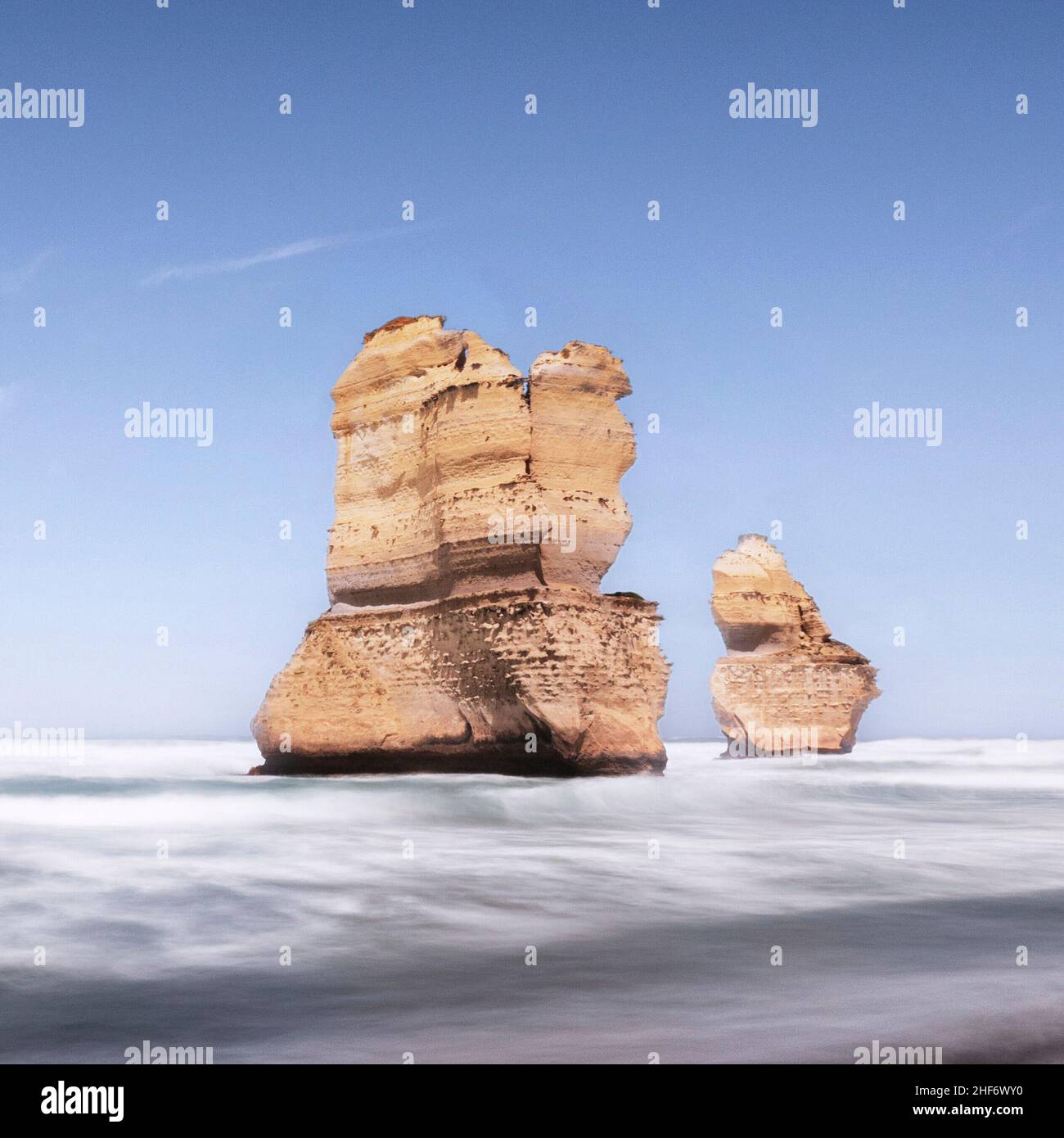 Rochers dans le parc national de Port Campbell sur la Great Ocean Road Banque D'Images
