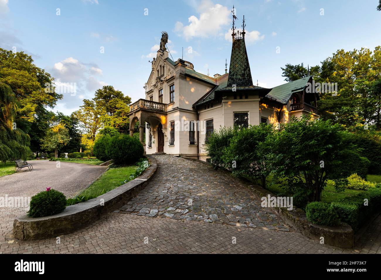 Europe, Pologne, Swietokrzyskie, Oblegorek - manoir historique et musée de Henryk Sienkiewicz Banque D'Images