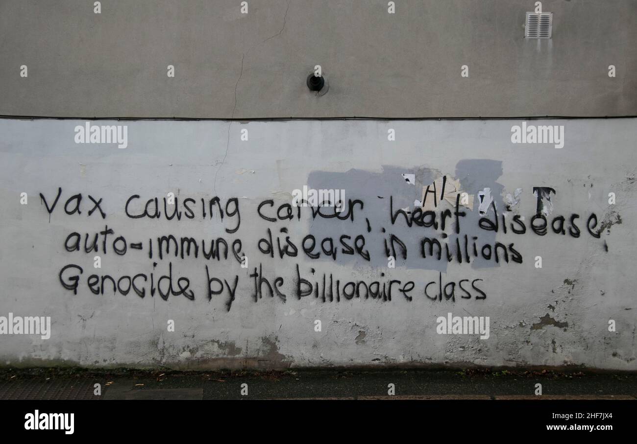 Grafittin sur Covid19 Banque D'Images