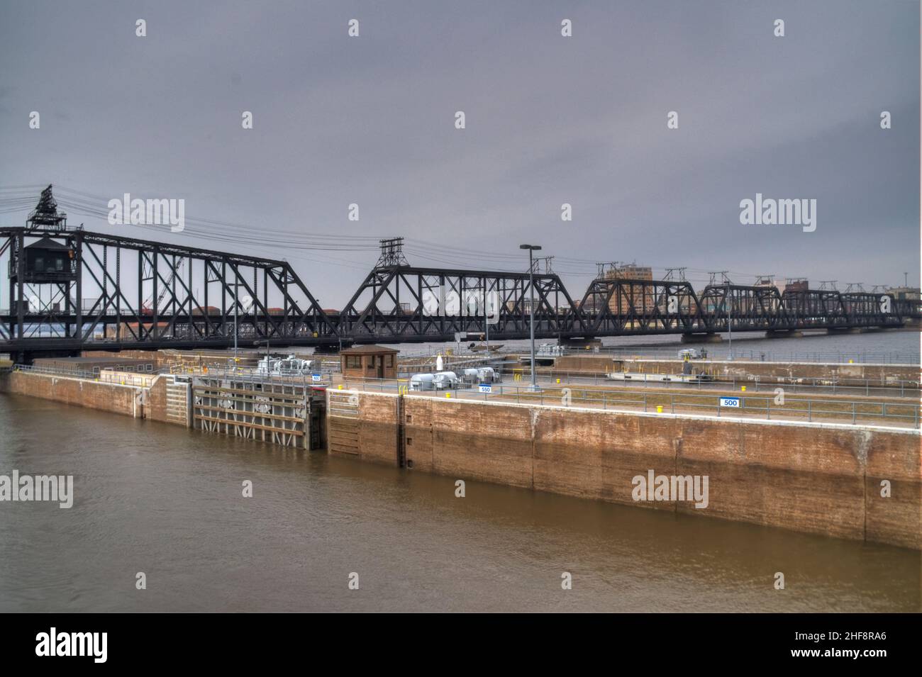 Arsenal Bridge à Rock Island il Banque D'Images