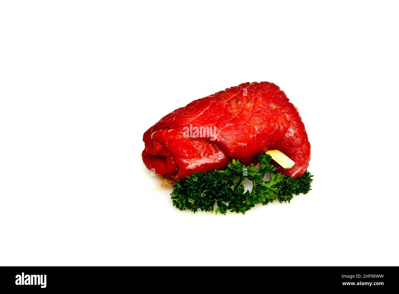 de délicieuses saucisses faites à la main par le boucher avec une recette traditionnelle Banque D'Images