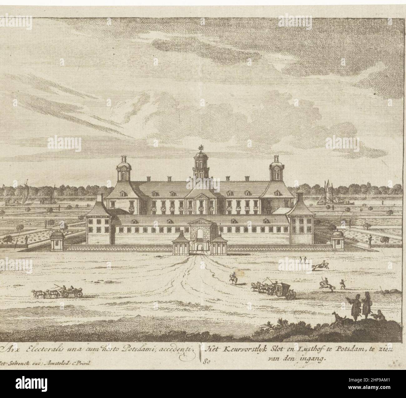 Schenk, Pieter (I) - Stadtschloss Potsdam - Banque D'Images