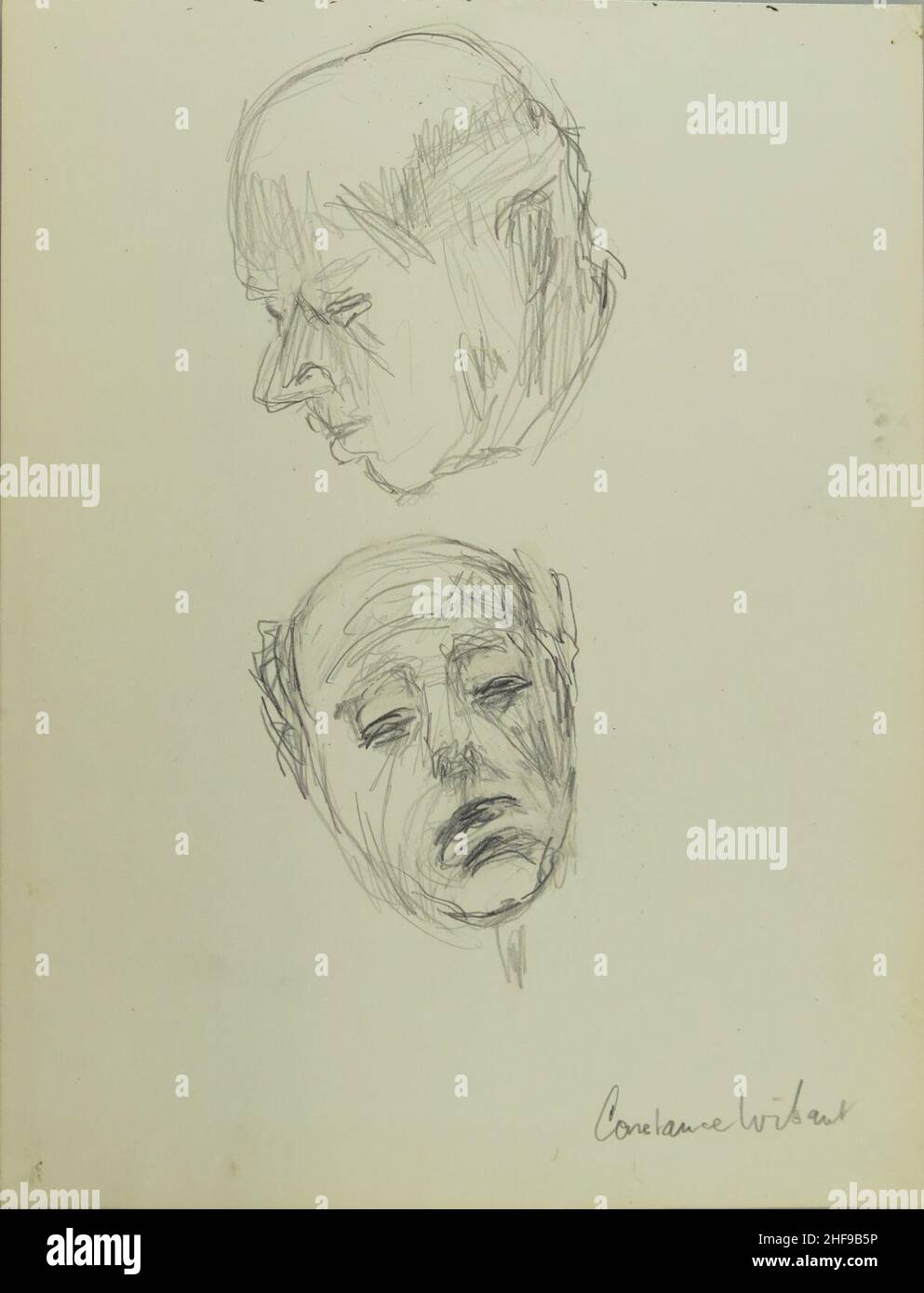 Schetsen voor beeld Bernard Haitink, objectnr 1416,10. Banque D'Images