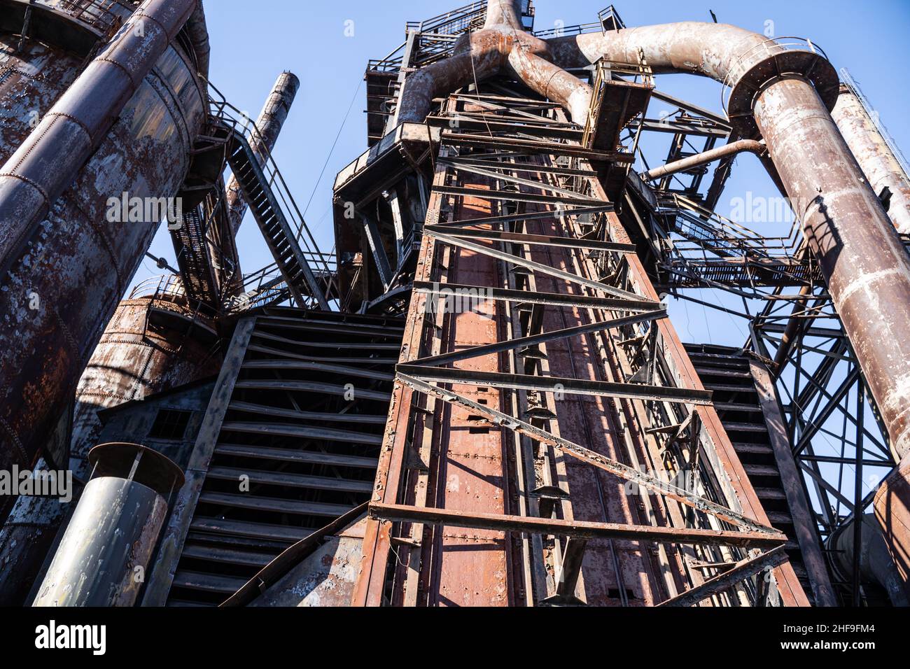 Usine d'acier abandonnée, usine Bethlehem Steel à Bethlehem, en Pennsylvanie. Banque D'Images