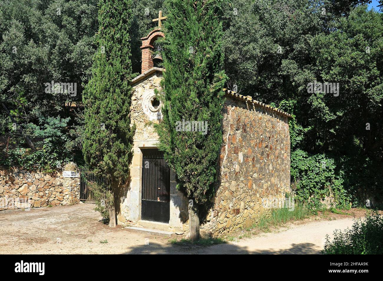 Église de San Jaime à Pineda de Mar dans la région de la province de Maresme de Barcelone, Catalogne, Espagne Banque D'Images