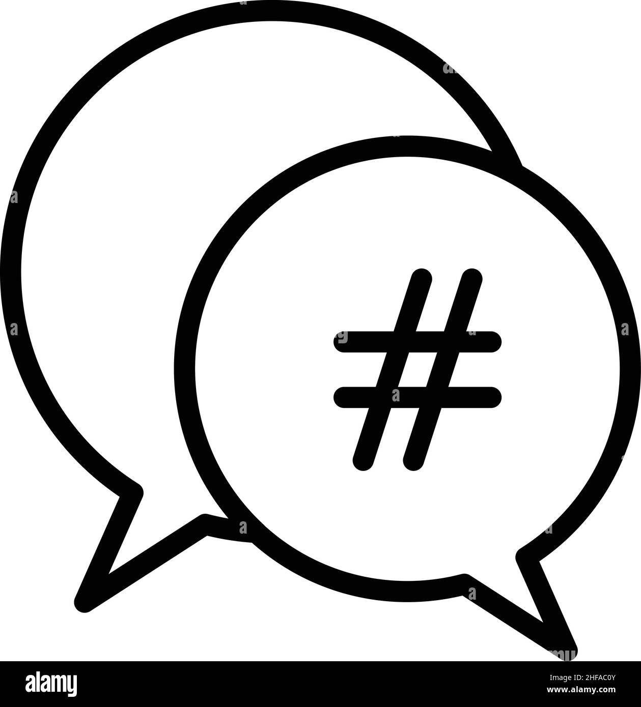 Vecteur de contour d'icône de publication en ligne.Livraison SMM.Marketing social Illustration de Vecteur