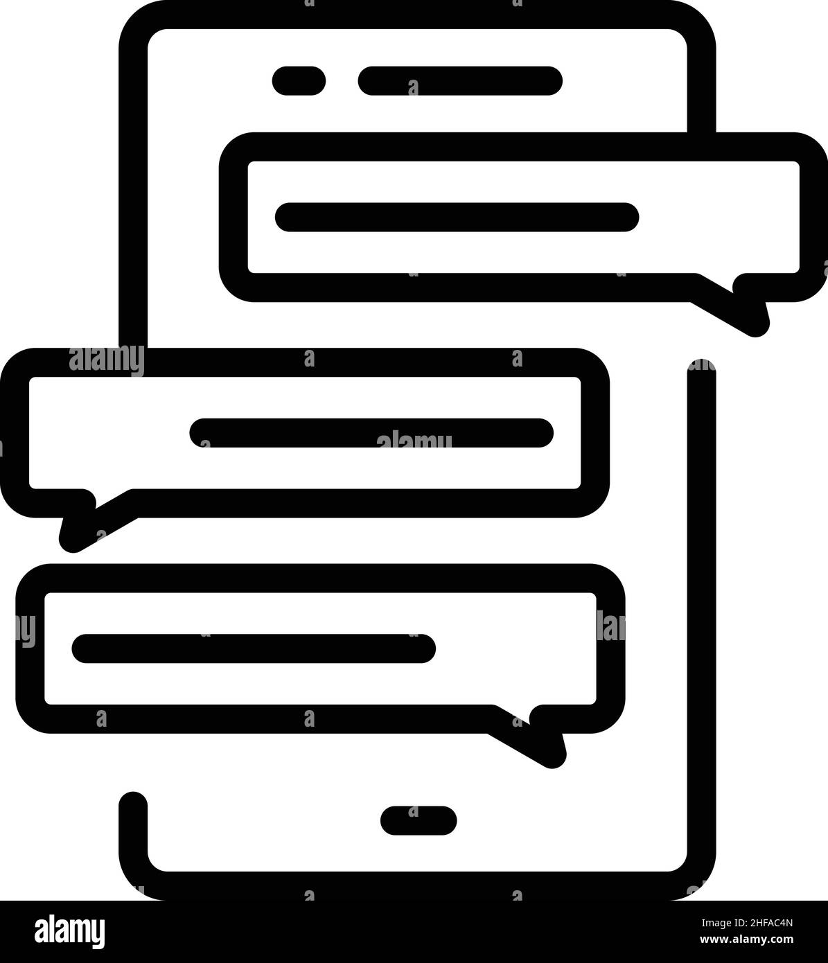 Vecteur de contour de l'icône du promoteur.Croix SMM.Médias sociaux Illustration de Vecteur