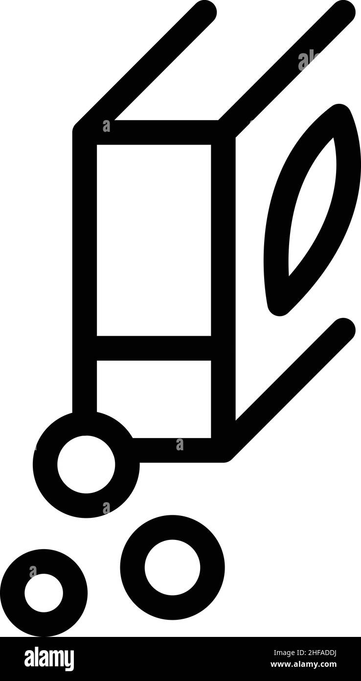 Vecteur de contour d'icône de poudre alimentaire.Viande végétalienne.Soja à base de haricots Illustration de Vecteur