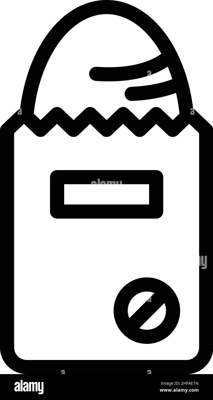 Vecteur de contour de l'icône tofu du bean.Manger de la viande.Soja Illustration de Vecteur