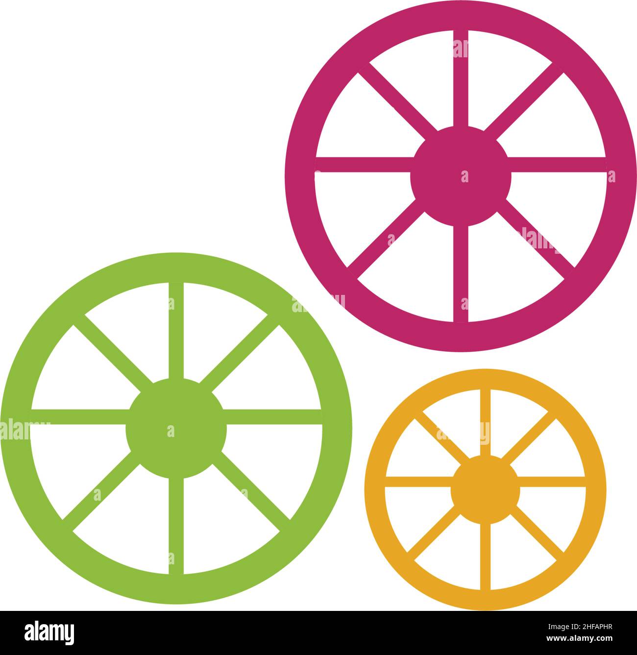 Modèle vectoriel de conception de logo de la société Movie Maker avec icône d'enregistreur vidéo Illustration de Vecteur