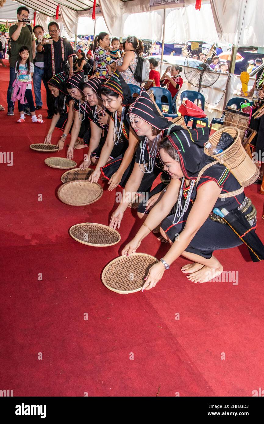 Fête de la récolte de Pesta Kaamatan au KDCA Penampang Sabah Bornéo Malaisie Banque D'Images