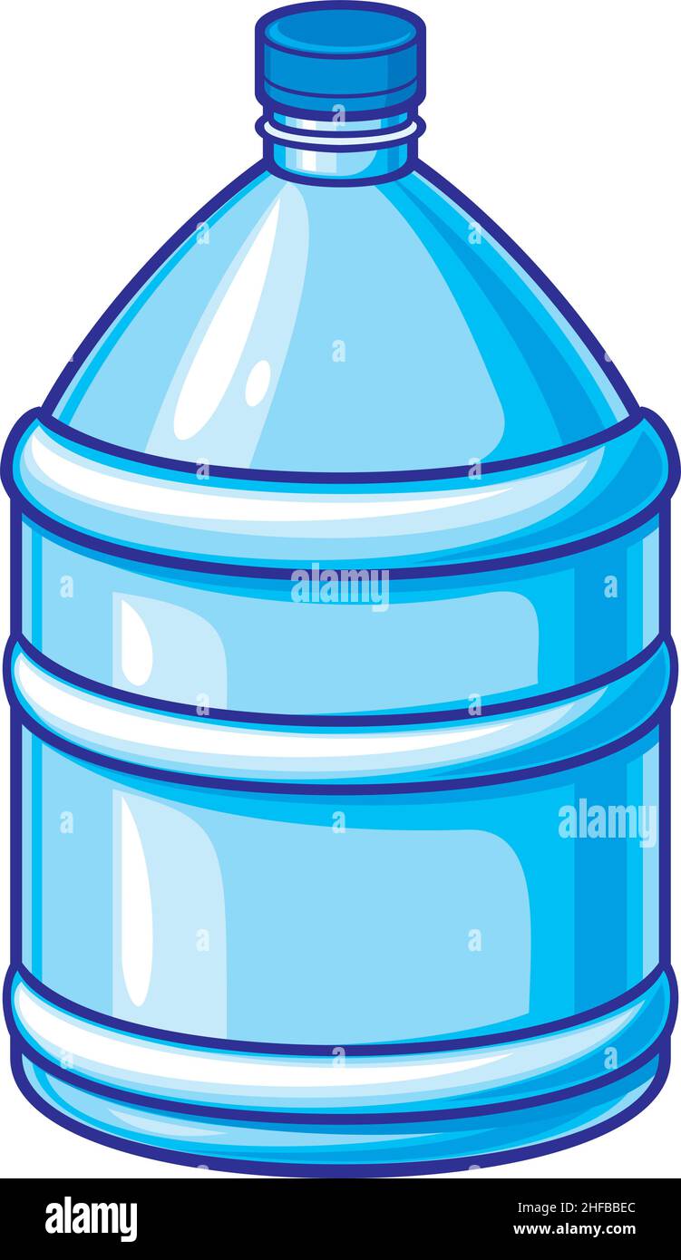 Grande bouteille en plastique d'illustration de vecteur d'eau Illustration de Vecteur