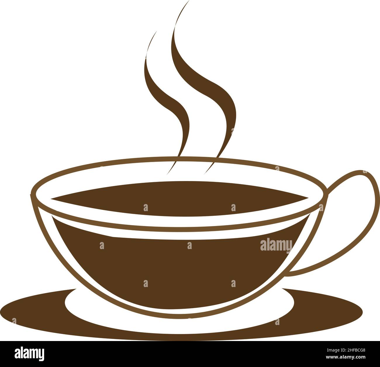 image vectorielle du logo du café Illustration de Vecteur