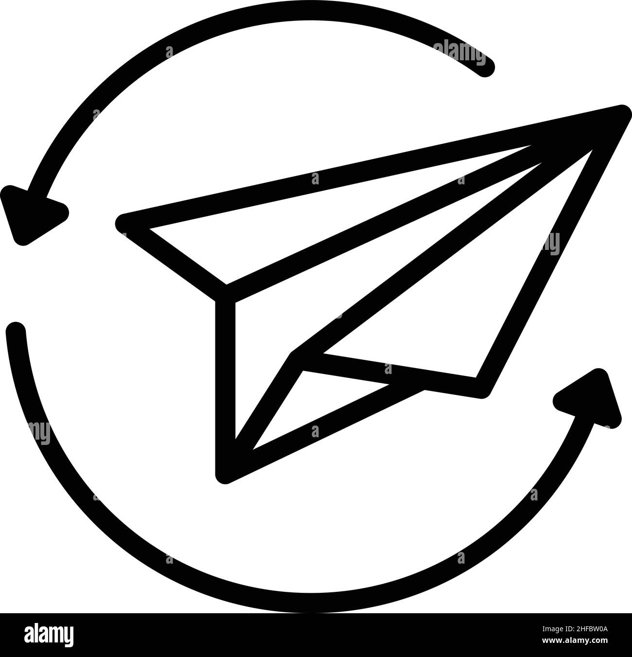 Vecteur de contour de l'icône de post réseau.Croix SMM.Médias sociaux Illustration de Vecteur