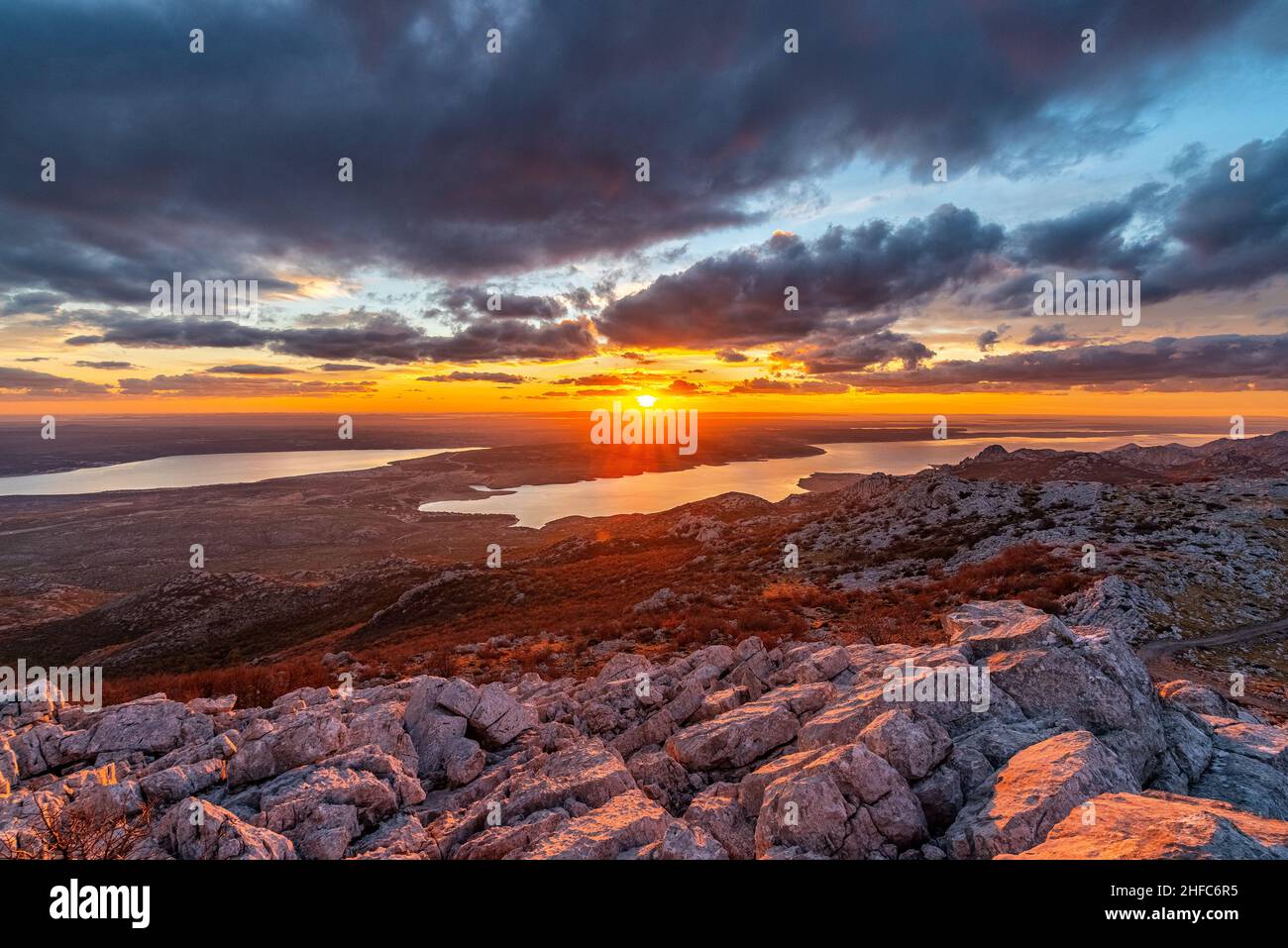 La montagne Velebit Banque D'Images