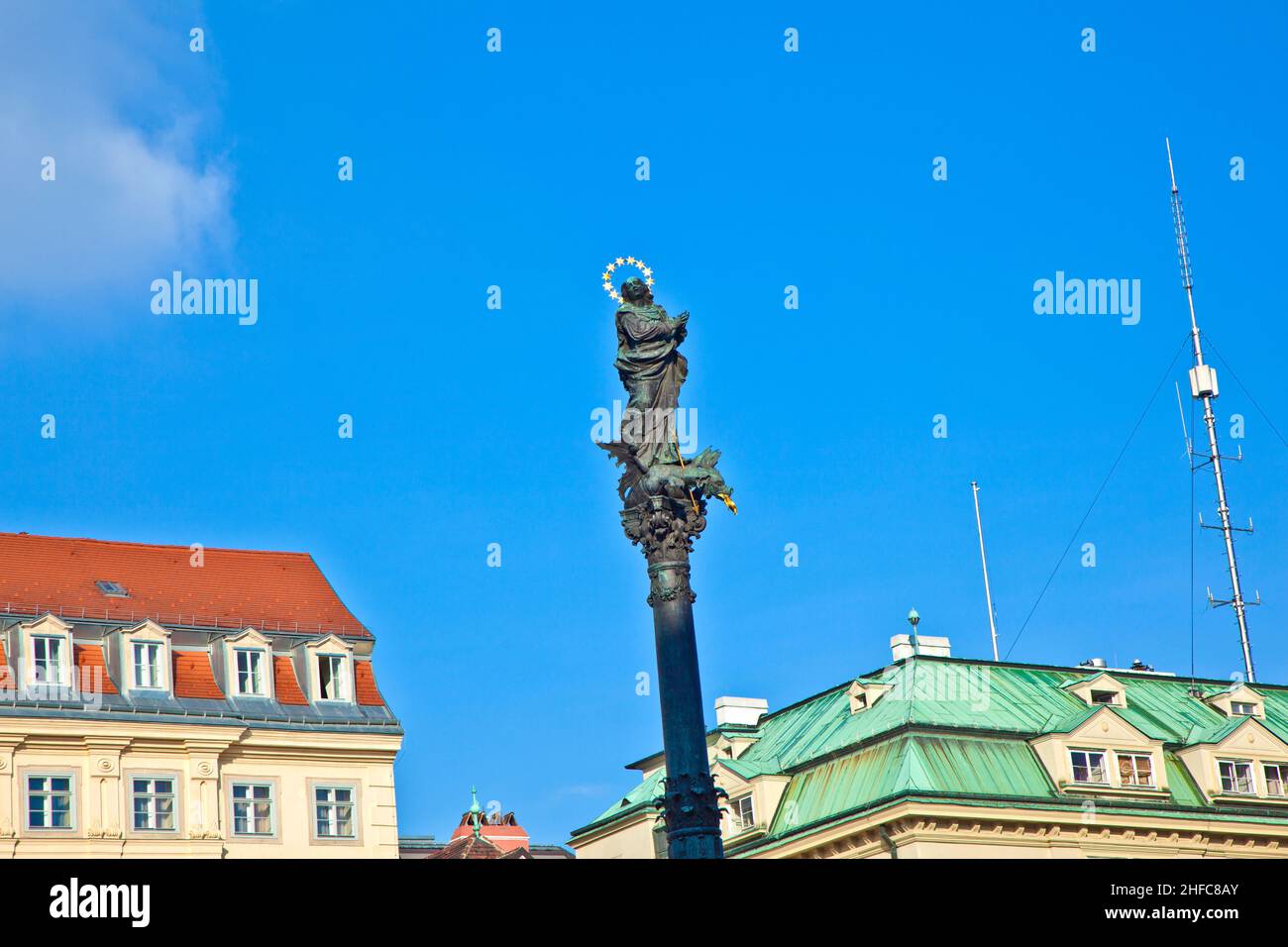 colonne marian à vienne am Hof Banque D'Images