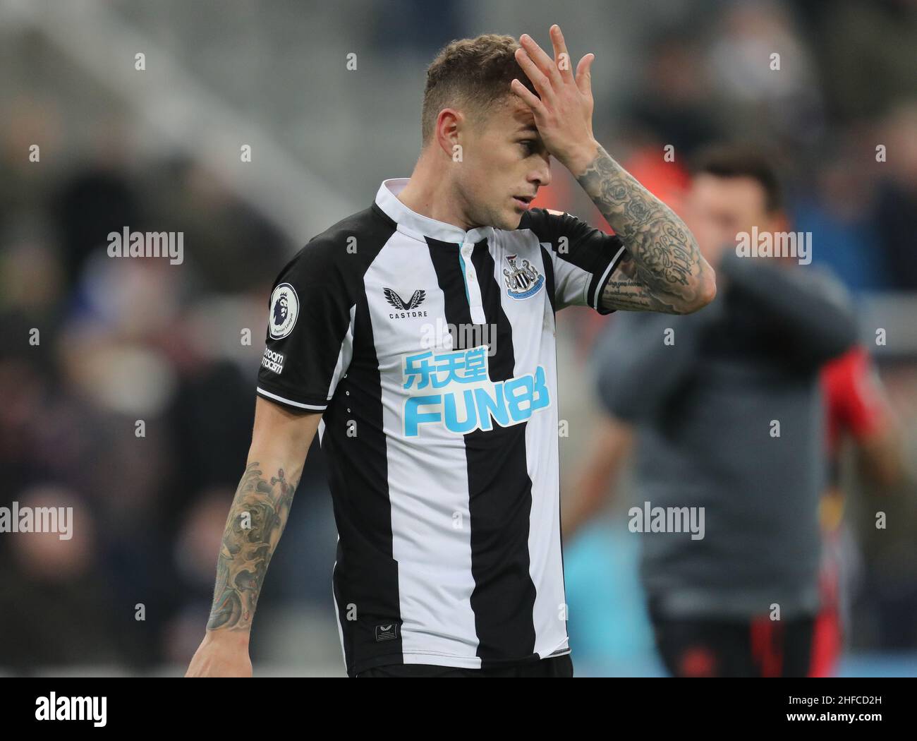 KIERAN TRIPPIER SUR LE COUP DE SIFFLET FINAL, NEWCASTLE UNITED FC V WATFORD FC, 2022 Banque D'Images