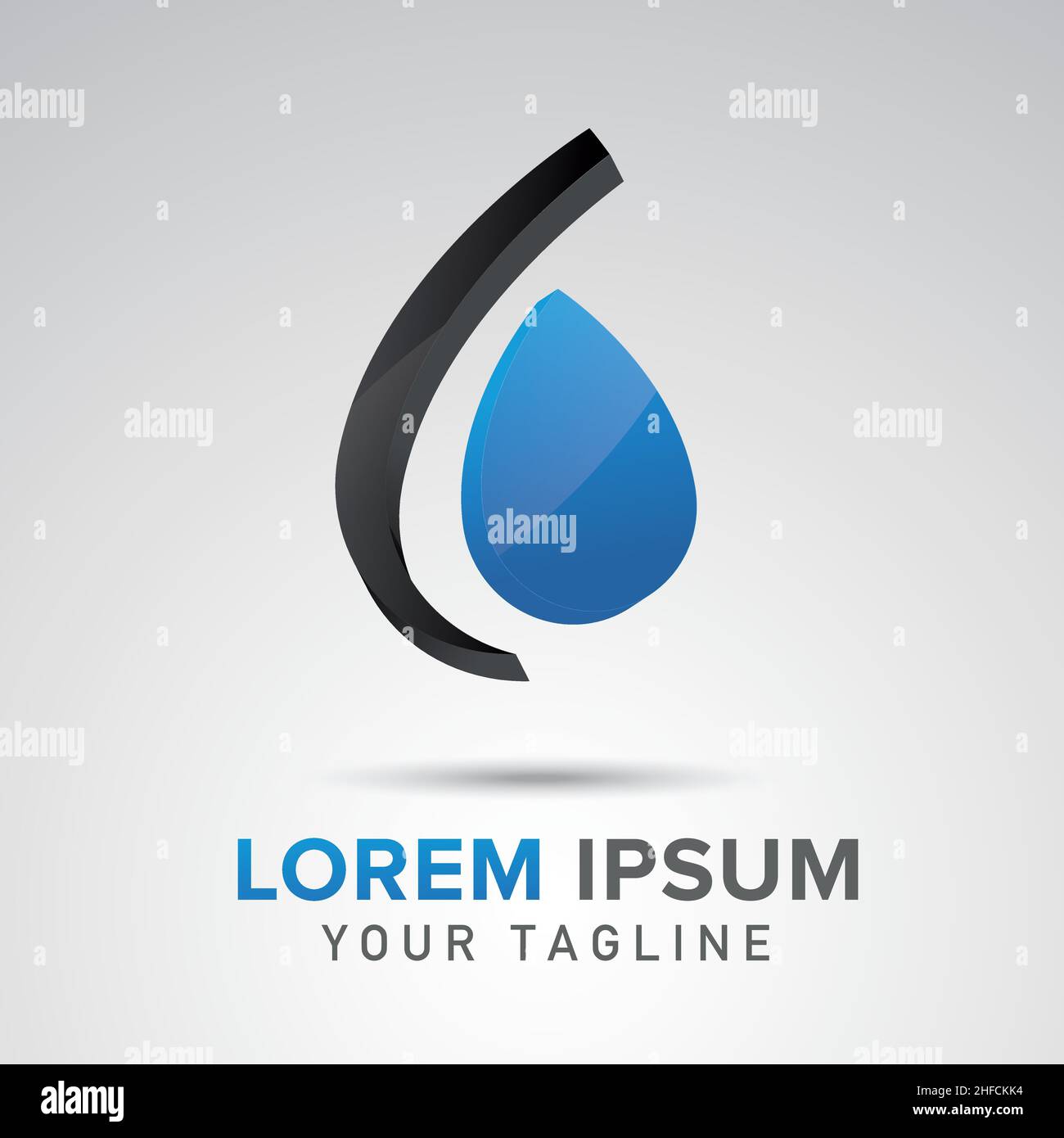 Logo Water Drop modèle vectoriel.Conception d'entreprise.Illustration vectorielle.Fichier vectoriel EPS 10. Illustration de Vecteur