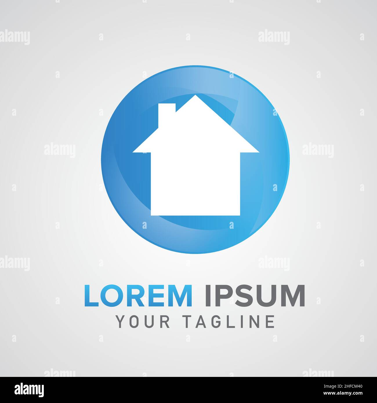 Logo immobilier modèle modèle modèle logo.Conception d'entreprise.Illustration vectorielle.Fichier vectoriel EPS 10. Illustration de Vecteur