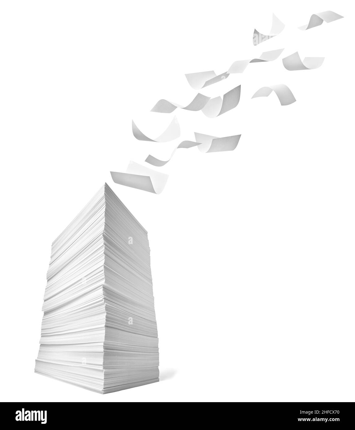 pile de papier fpiling bureau paperasse éducation Banque D'Images