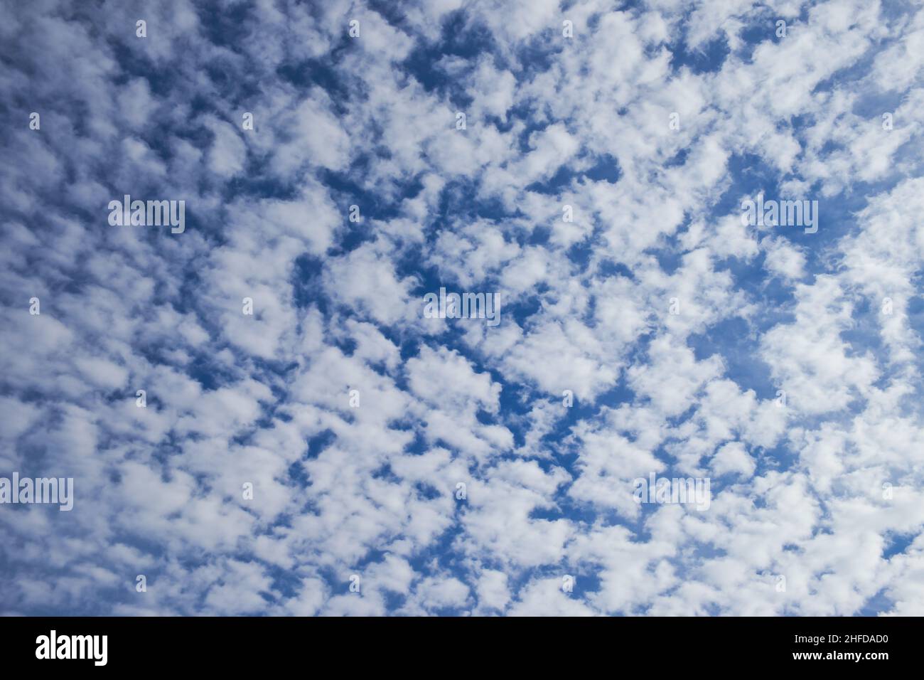 Photo de ciel texturé magnifique avec des nuages Banque D'Images