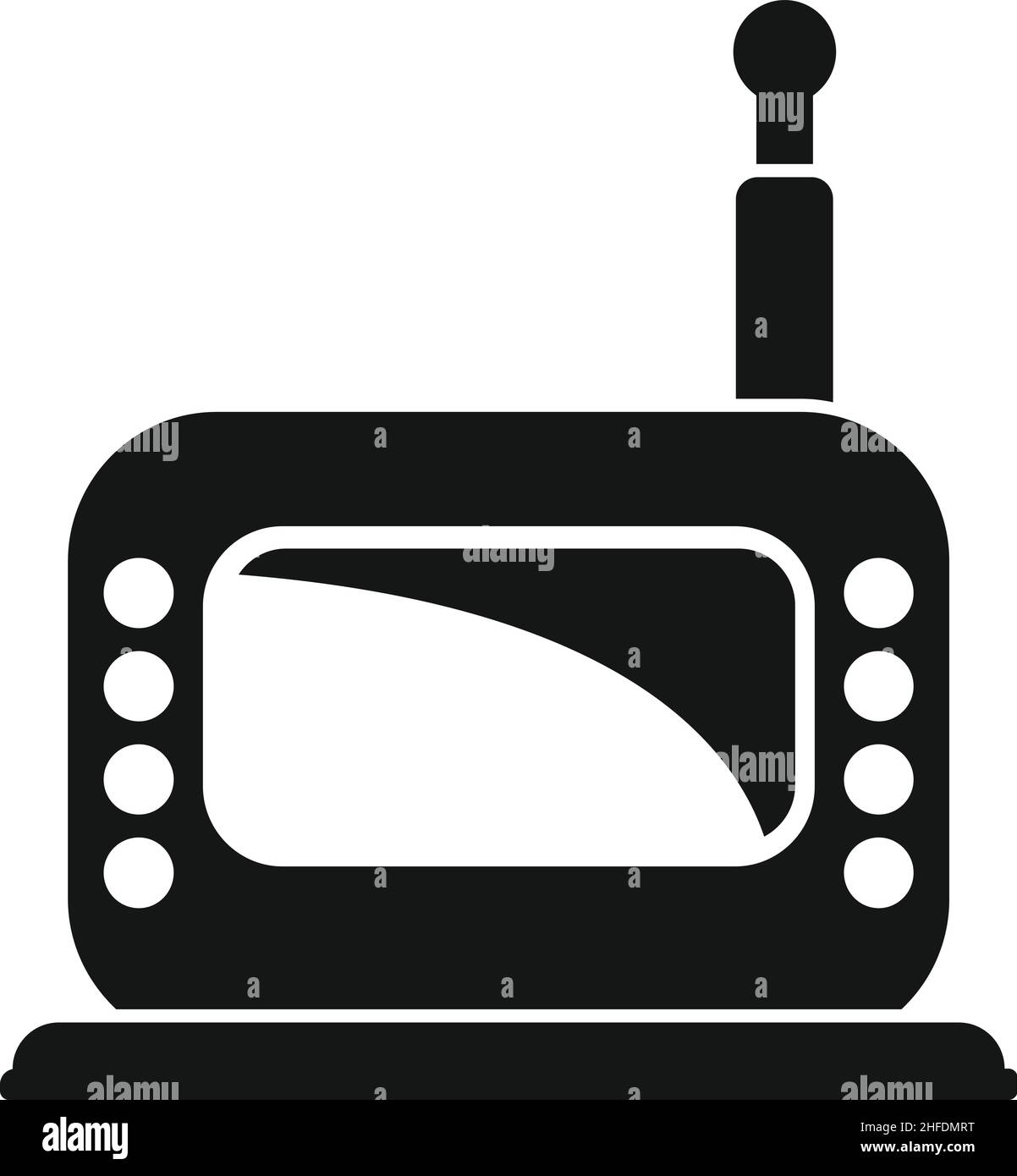 Icône de moniteur vidéo de baby-sitter vecteur simple.Radio-bébé.Jouet pour bébé Illustration de Vecteur