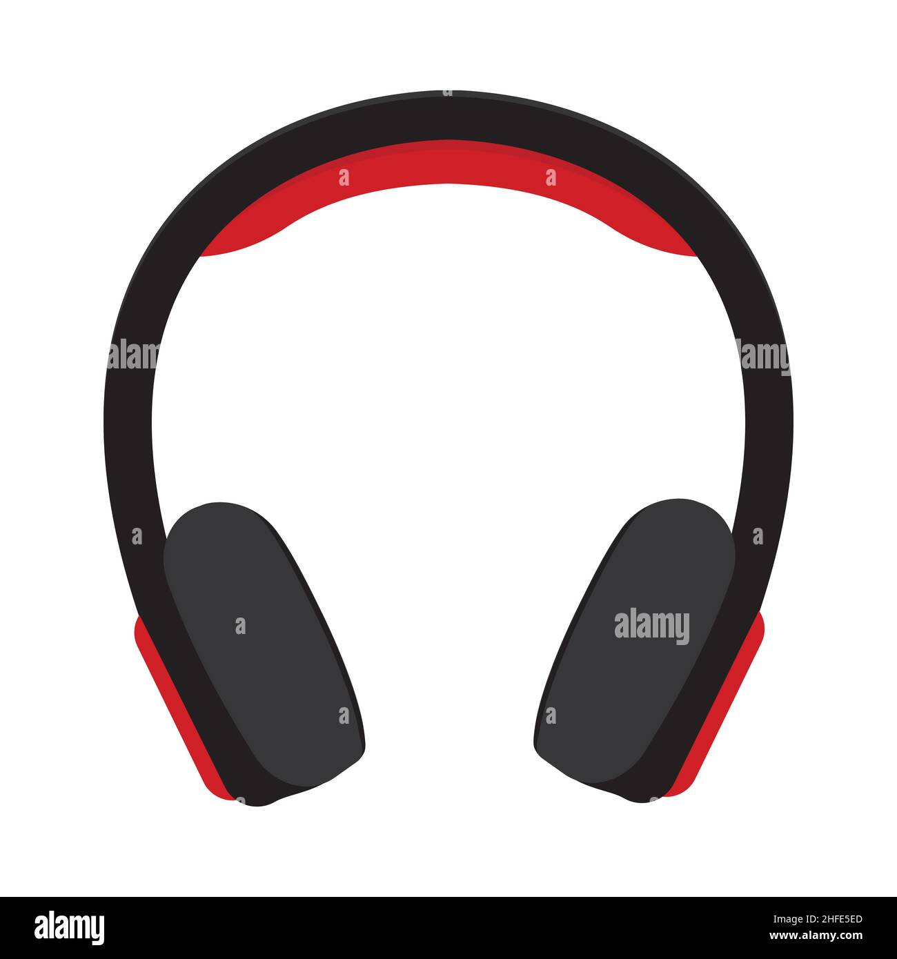 casque isolé sur fond blanc, illustration vectorielle. Illustration de Vecteur