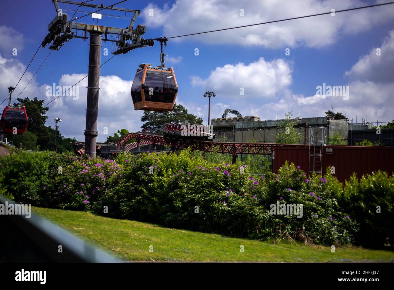 Images de haute qualité Alton Towers UK Theme Park et rollercoasters, y compris Nemesis, Smiler, RITA AIR Banque D'Images