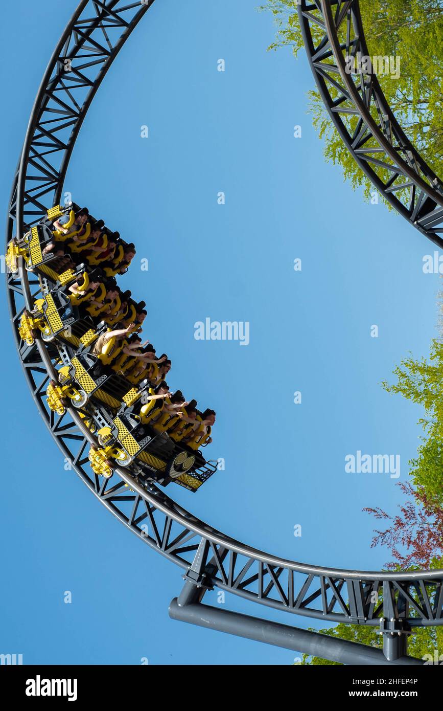 Alton Towers, où la magie ne se termine jamais, Images de la plus haute qualité du Royaume-Uni meilleur parc à thème et montagnes russes Banque D'Images