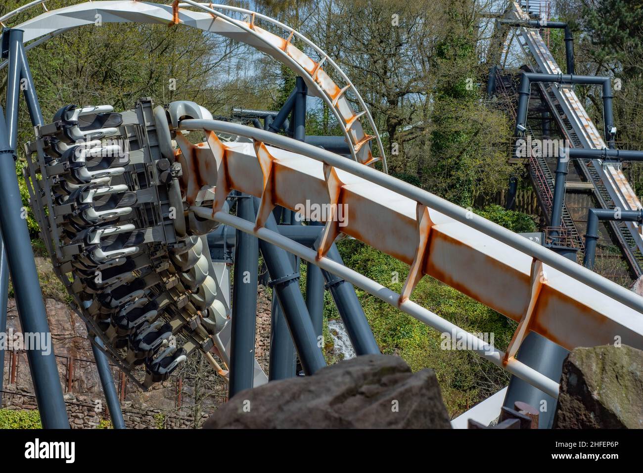 Alton Towers, où la magie ne se termine jamais, Images de la plus haute qualité du Royaume-Uni meilleur parc à thème et montagnes russes Banque D'Images