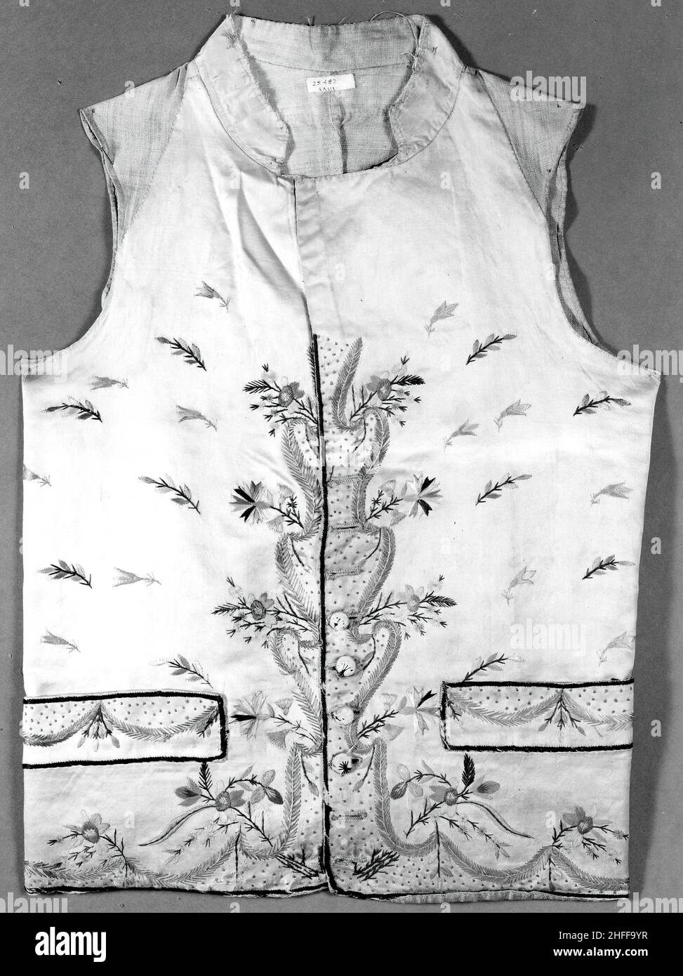 Gilet de costume, Angleterre, 1750/1800. Banque D'Images