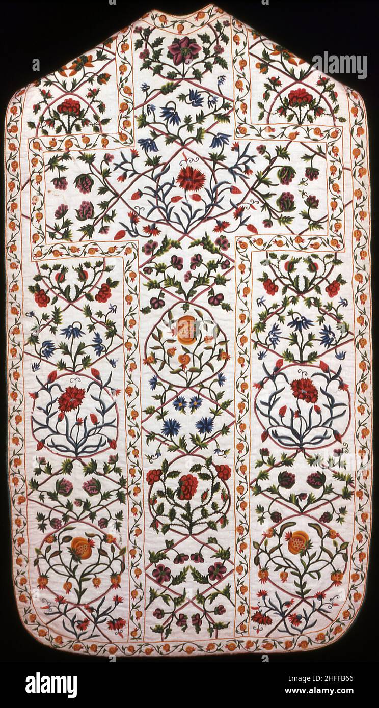 Chasuble, France, ch.1750. Banque D'Images