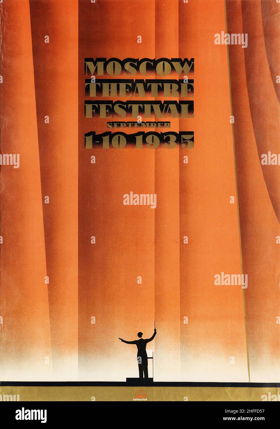 Festival de théâtre de Moscou septembre 1935 Banque D'Images