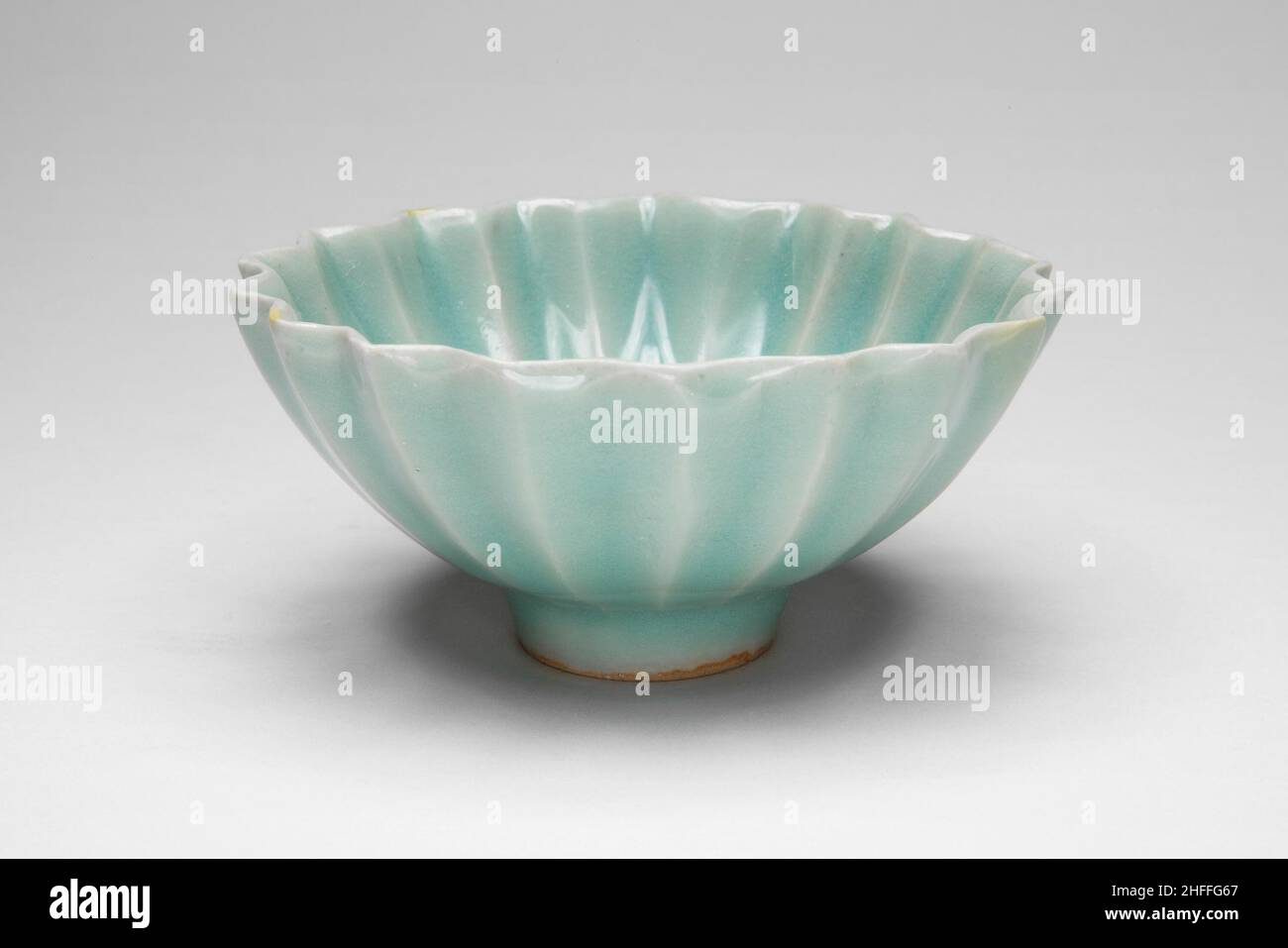 Bol cannelé, Southern Song Dynasty (1127-1279). Banque D'Images