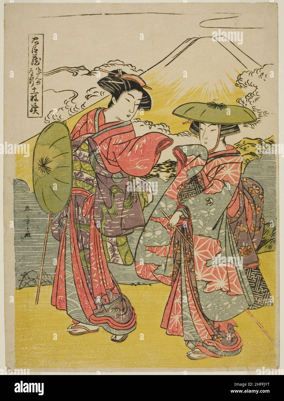 Acte huit: Voyage de la mariée de la pièce Chushingura (Trésor de fidèles), Japon, c.1779/80. Banque D'Images