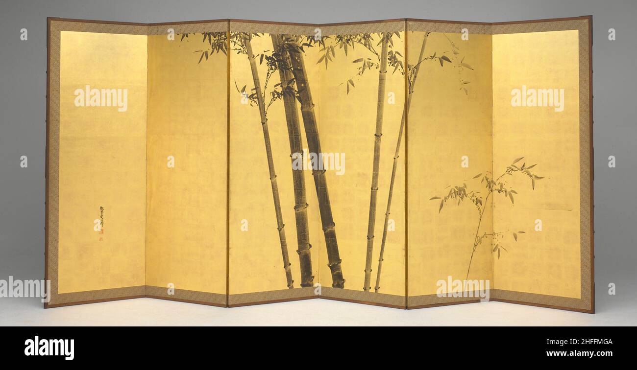 Bambou, Japon, début du 19th siècle. Banque D'Images