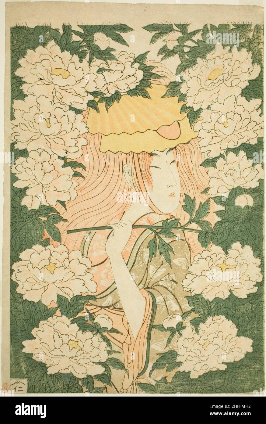 Pont de pierre, Japon, c.1801/02. Banque D'Images