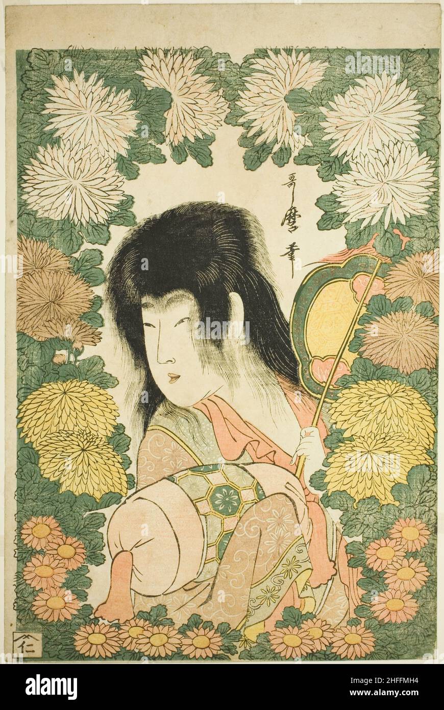 Chrysanthème Boy, Japon, c.1801/02. Banque D'Images